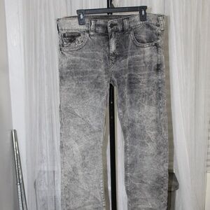 True Religion Ricky Straight Gray Wash Denim. Sz. 36